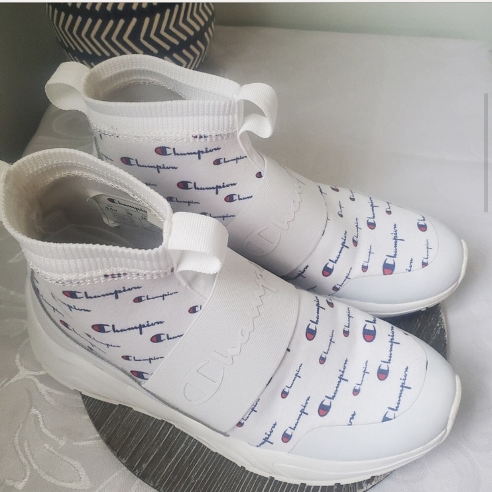 Champion Rally High Top Shoes White